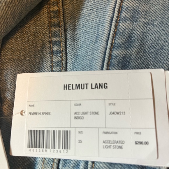 Helmut Lang jeans. NWT. Color light stone. Size 26 men’s , 25 women’s. $290 tag - Picture 6 of 6